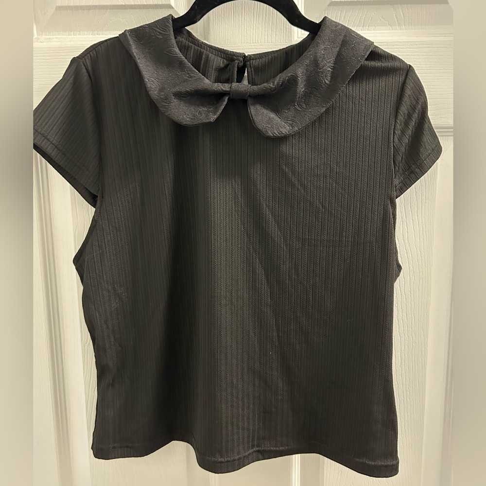 SHEIN blouse with pan collar